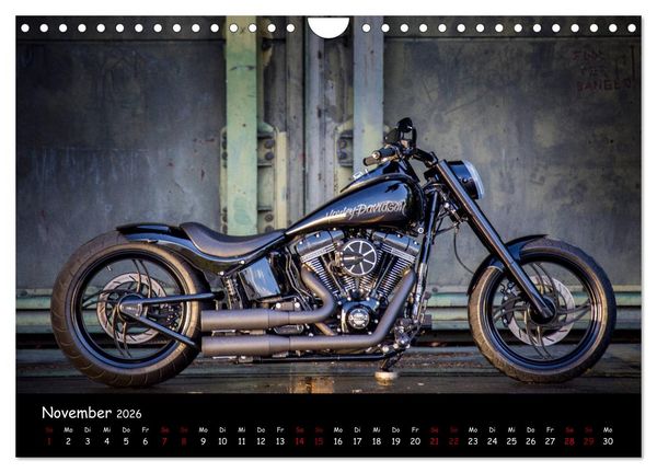 Produktbild: Best of Custom- and Showbikes Kalender (Wandkalender 2026 DIN A4 quer), CALVENDO Monatskalender