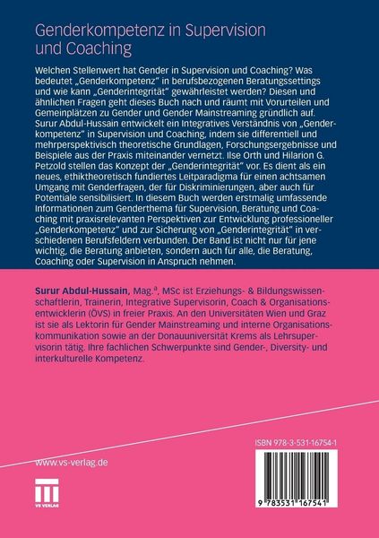 Produktbild: Genderkompetenz in Supervision und Coaching