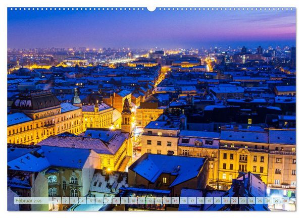 Produktbild: Zagreb - Kroatiens zauberhafte Hauptstadt (hochwertiger Premium Wandkalender 2026 DIN A2 quer), Kunstdruck in Hochglanz