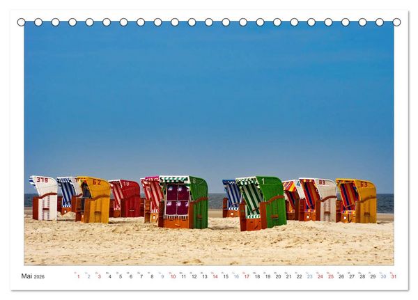 Produktbild: Impressionen der Nordseeinsel Amrum (Tischkalender 2026 DIN A5 quer), CALVENDO Monatskalender