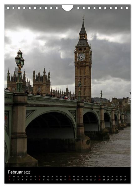 Produktbild: London - Impressionen (Wandkalender 2026 DIN A4 hoch), CALVENDO Monatskalender
