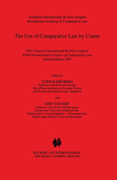 Produktbild: Use of Comparative Law by Courts