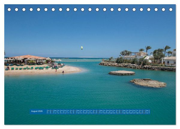 Produktbild: Kite Boarding El Gouna (Tischkalender 2026 DIN A5 quer), CALVENDO Monatskalender