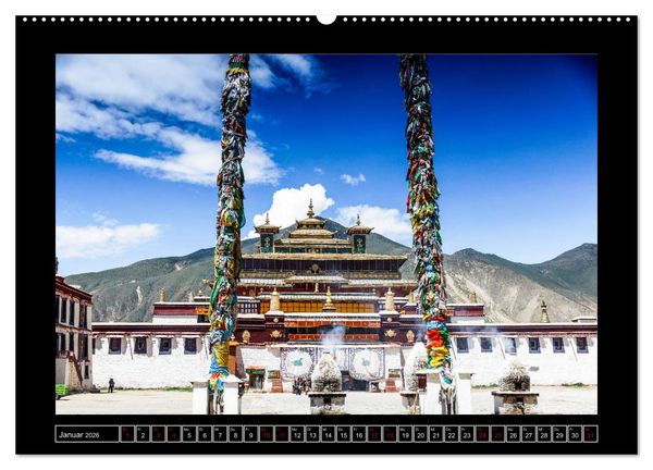 Produktbild: Eine Rundreise durch Tibet (Wandkalender 2026 DIN A2 quer), CALVENDO Monatskalender