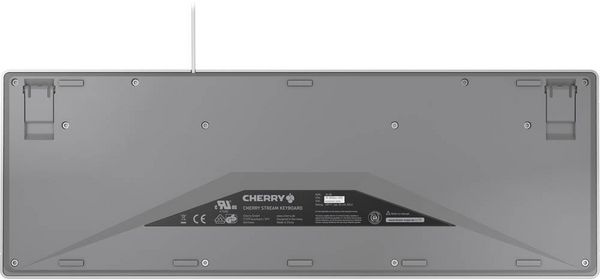Produktbild: CHERRY Stream USB Tastatur Deutsch, QWERTZ Hellgrau