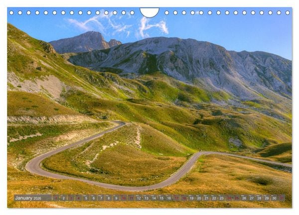 Produktbild: Abruzzo - The wild heart of Italy. (Wall Calendar 2026 DIN A4 landscape), CALVENDO 12 Month Wall Calendar