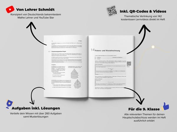 Produktbild: Mathe 9. Klasse Hauptschulabschluss