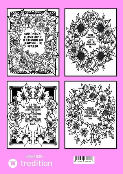 Produktbild: &ldquo;Tenses in Bloom &ndash; englische Zeitformen kreativ verinnerlichen&rdquo; von @hannasroth