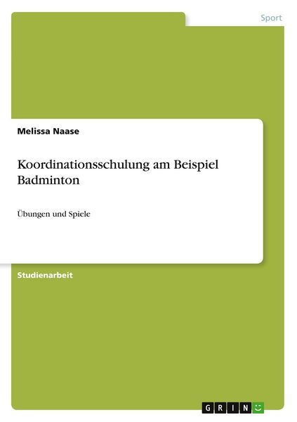 Produktbild: Koordinationsschulung am Beispiel Badminton