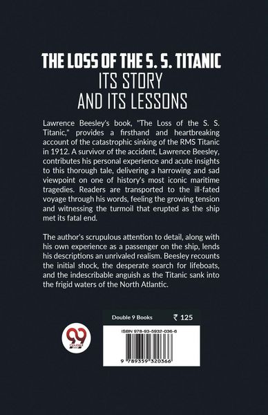 Produktbild: The Loss Of The S. S. Titanic Its Story and Its Lessons