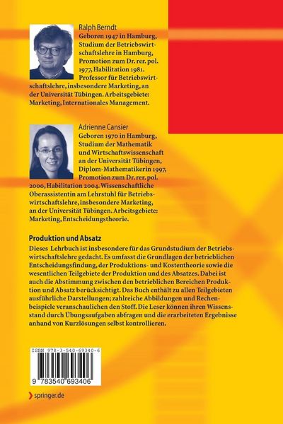 Produktbild: Produktion und Absatz