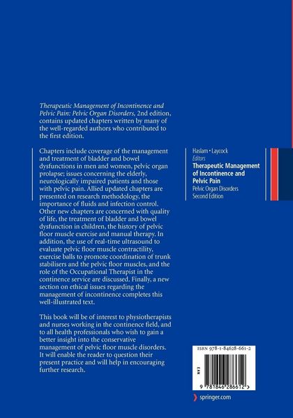 Produktbild: Therapeutic Management of Incontinence and Pelvic Pain