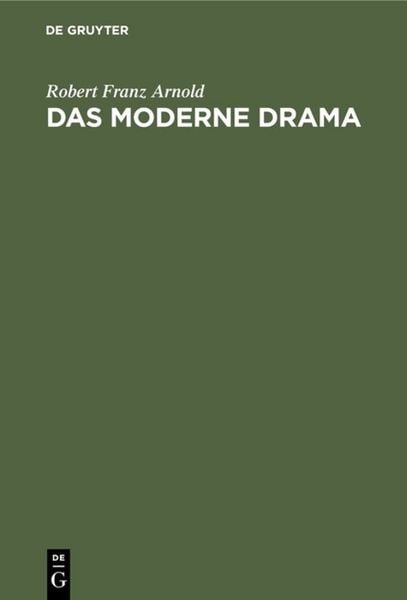 Produktbild: Das moderne Drama