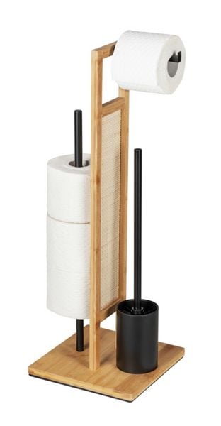 Produktbild: Stand WC-Garnitur Mod. Rivalta Allegre, aus Rattan und Bambus