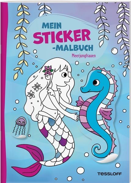 Produktbild: Mein Sticker-Malbuch. Meerjungfrauen