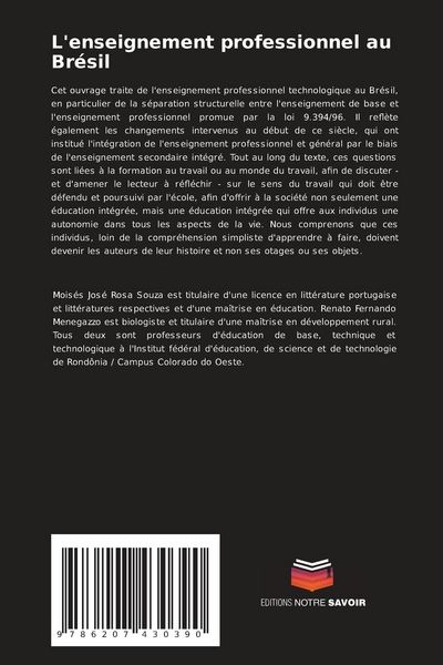 Produktbild: L'enseignement professionnel au Br&eacute;sil
