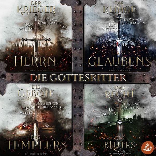 Produktbild: Die Gottesritter: Sammelband zur packenden Mittelalter Saga von Tom Melley