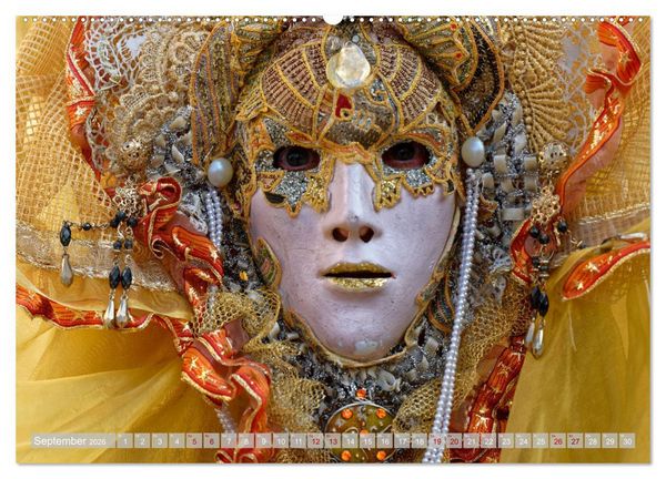 Produktbild: neunziggrad I photoart: venezia carnevale (Wandkalender 2026 DIN A2 quer), CALVENDO Monatskalender