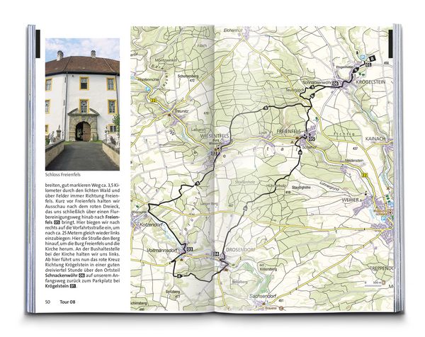 Produktbild: KOMPASS Wanderführer Fränkische Schweiz mit Oberem Maintal und Hersbrucker Schweiz, 55 Touren mit Extra-Tourenkarte