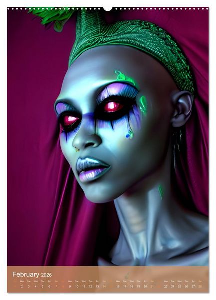 Produktbild: Voodoo Queens (Wall Calendar 2026 DIN A2 portrait), CALVENDO 12 Month Wall Calendar