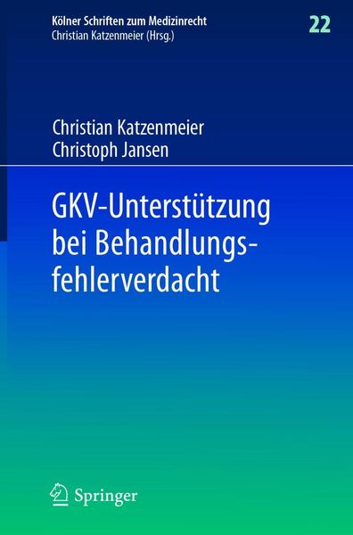 Produktbild: GKV-Unterst&uuml;tzung bei Behandlungsfehlerverdacht