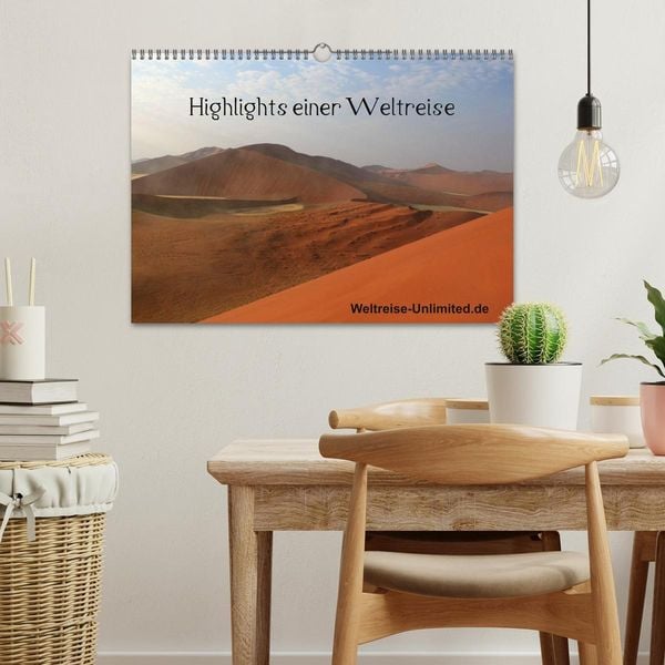 Produktbild: Highlights einer Weltreise (Wandkalender 2026 DIN A3 quer), CALVENDO Monatskalender