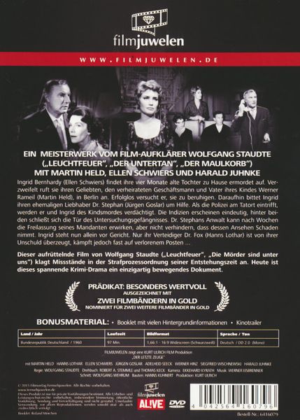 Produktbild: Der letzte Zeuge - filmjuwelen