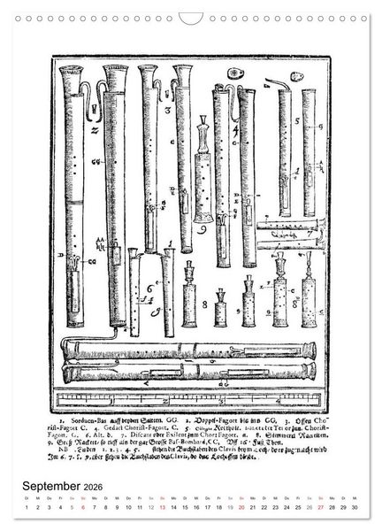 Produktbild: Michael Praetorius Syntagma Musicum (Wandkalender 2026 DIN A3 hoch), CALVENDO Monatskalender
