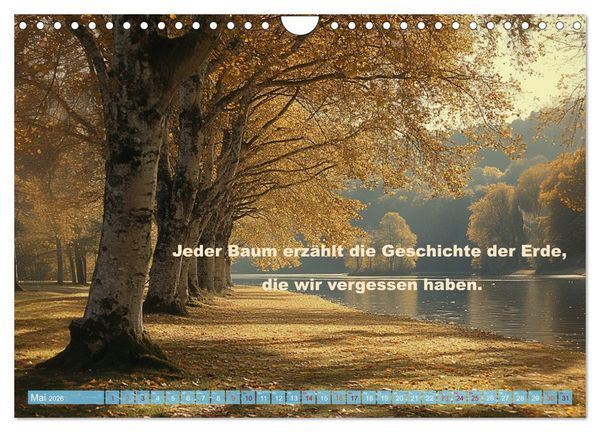 Produktbild: Wortperlen (Wandkalender 2026 DIN A4 quer), CALVENDO Monatskalender