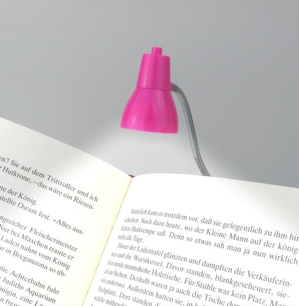 Little Lamp (Pink) - LED Booklight Leselampe - Leselicht - Geschenk für Leser, Buchliebhaber - Deutsche Ausgabe
