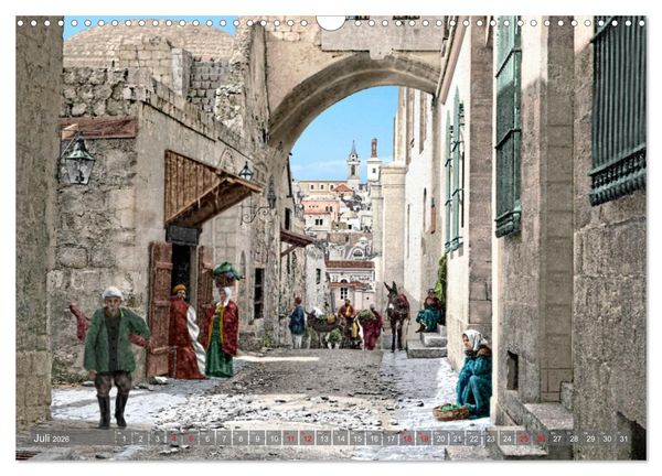 Produktbild: Altes Jerusalem um das Jahr 1900 - Fotos neu restauriert und koloriert (Wandkalender 2026 DIN A3 quer), CALVENDO Monatskalender
