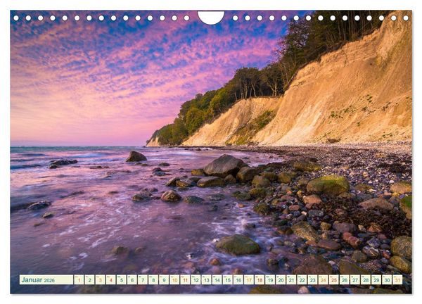Produktbild: Insel R&uuml;gen - Malerische Kreidek&uuml;ste (Wandkalender 2026 DIN A4 quer), CALVENDO Monatskalender