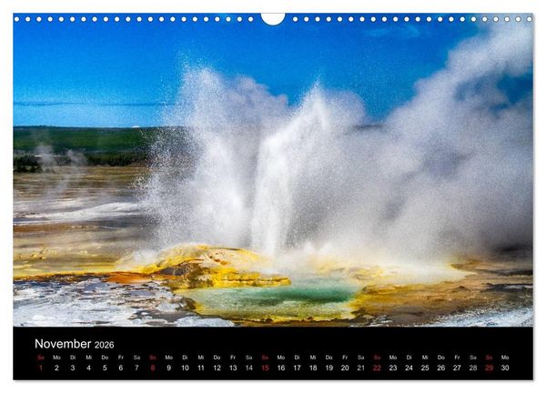 Produktbild: Traumziele in den USA. Der Yellowstone National Park (Wandkalender 2026 DIN A3 quer), CALVENDO Monatskalender