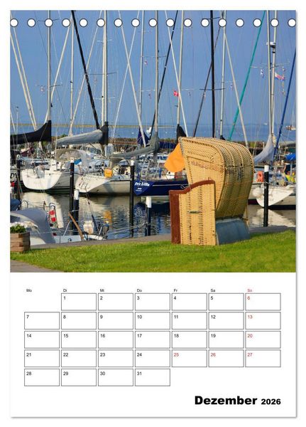Produktbild: Marina Heiligenhafen (Tischkalender 2026 DIN A5 hoch), CALVENDO Monatskalender
