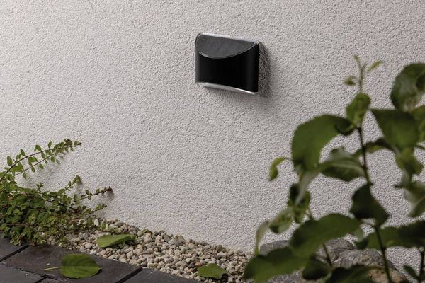 Produktbild: Paulmann 94233 Elliot Solar-Au&szlig;enwandleuchte 0.05W Warmwei&szlig; Anthrazit