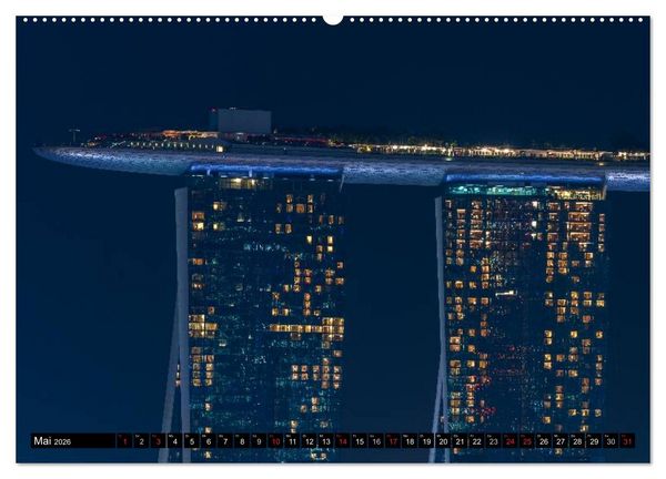 Produktbild: St&auml;dte S&uuml;dostasiens - Singapur & Kuala Lumpur (Wandkalender 2026 DIN A2 quer), CALVENDO Monatskalender
