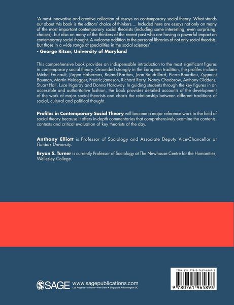 Produktbild: Profiles in Contemporary Social Theory
