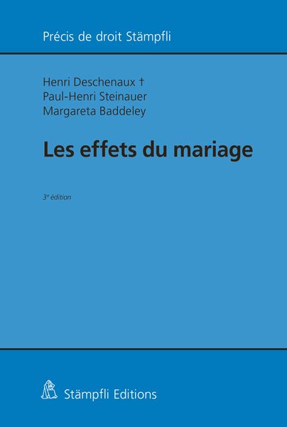 Produktbild: Les effets du mariage