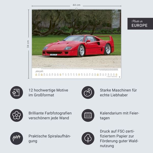 Produktbild: Legend&auml;re Autos Posterkalender 2027