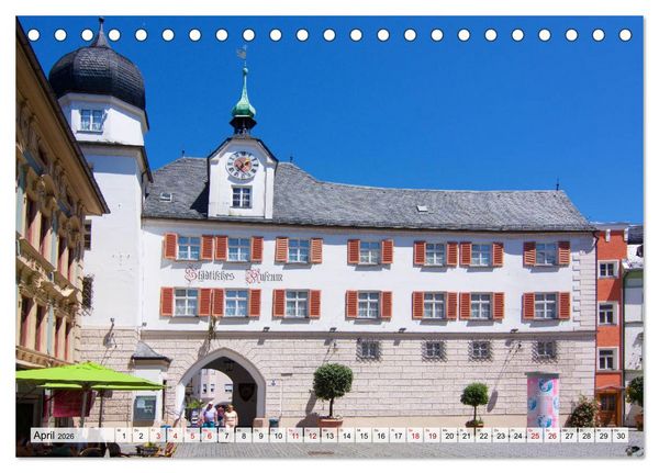 Produktbild: Eine Perle Oberbayerns - Rosenheim (Tischkalender 2026 DIN A5 quer), CALVENDO Monatskalender