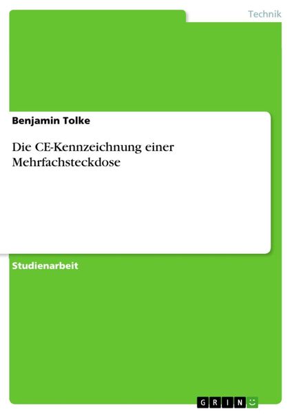 Produktbild: Die CE-Kennzeichnung einer Mehrfachsteckdose