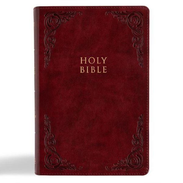 Produktbild: KJV Large Print Personal Size Reference Bible, Burgundy Leathertouch