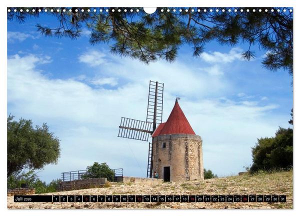 Produktbild: Windm&uuml;hlen in Europa (Wandkalender 2026 DIN A3 quer), CALVENDO Monatskalender