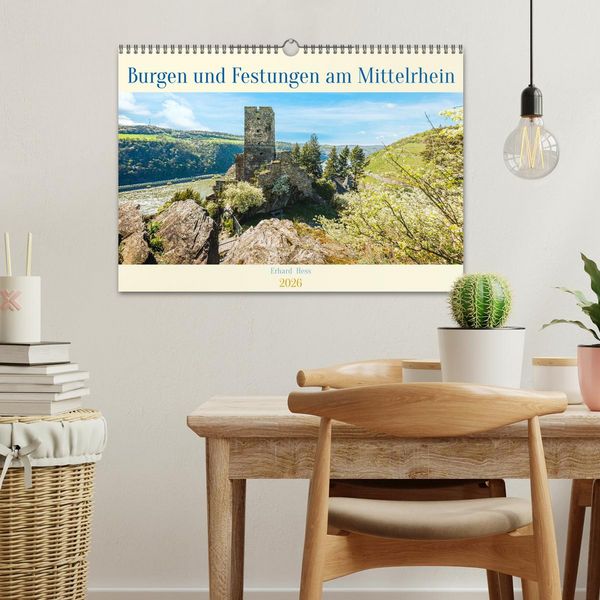 Produktbild: Burgen und Festungen am Mittelrhein (Wandkalender 2026 DIN A3 quer), CALVENDO Monatskalender