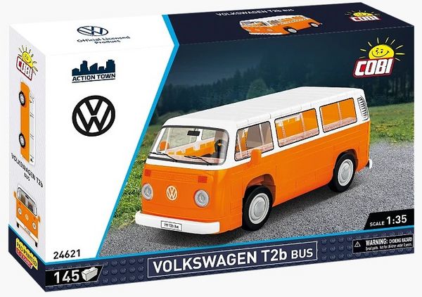 Produktbild: COBI Action Town 24621 - Volkswagen T2b Bus, Bausatz 1:35, 145 Klemmbausteine