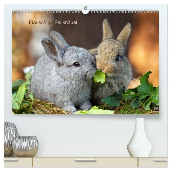 Produktbild: Flauschige Fellkn&auml;uel (hochwertiger Premium Wandkalender 2026 DIN A2 quer), Kunstdruck in Hochglanz