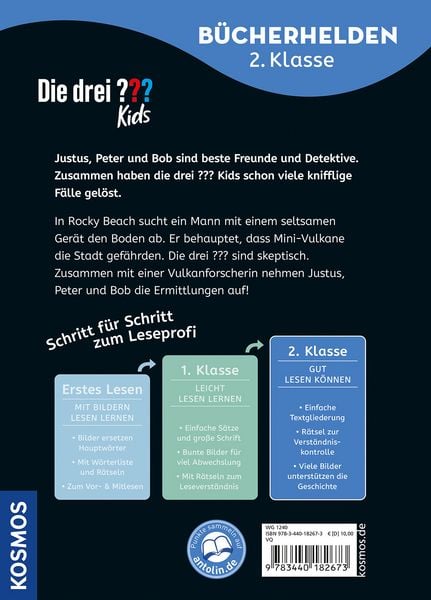 Produktbild: Die drei ??? Kids, B&uuml;cherhelden 2. Klasse, Vulkan in Rocky Beach