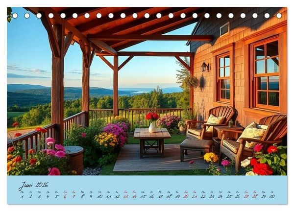 Produktbild: Zwischen H&uuml;geln und Tr&auml;umen &ndash; magische Orte, an denen die Zeit stillsteht (Tischkalender 2026 DIN A5 quer), CALVENDO Monatskalender