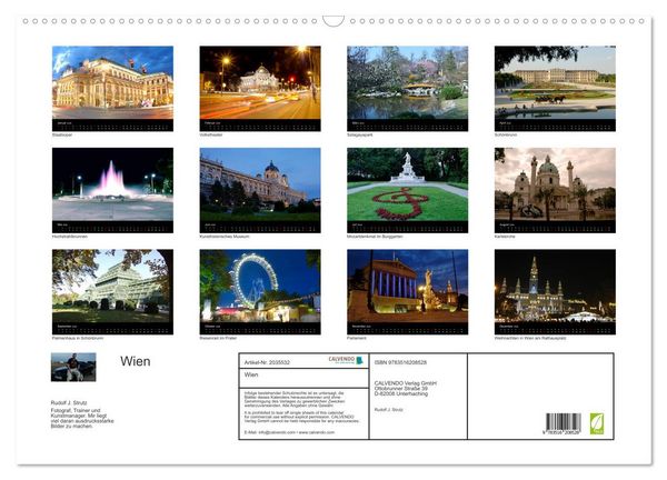 Produktbild: Wien (Wandkalender 2026 DIN A2 quer), CALVENDO Monatskalender