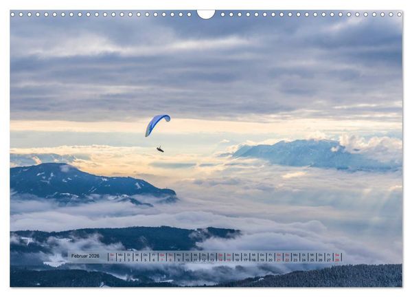 Produktbild: Paragliding - lautloses Schweben (Wandkalender 2026 DIN A3 quer), CALVENDO Monatskalender